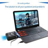  Quạt hút tản nhiệt laptop Yuesong V6 - Cổng sạc USB Hàng cao cấp -dc2571 