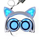  Tai Nghe Mèo Đèn Led Phát Sáng Có Thể Gập Lại Nhấp Nháy Glowing - Dùng Cho Điện Thoại, LapTop, PC -DC4320 