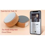  Loa Bluetooth Mini không dây vỏ gỗ A60 , Bass mạnh, Pin trâu -DC3547 