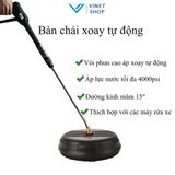  Bàn chải xoay tự động 15inch 4000psi - Vệ sinh sàn cao áp, pin NLMT 