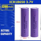  Bộ 2 Quả Pin sạc Doublepow 18650 1200mAh 3.7V -dc2166 