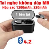  Tai nghe không dây M8 Hộp sạc 1200mAh, 220mAh -dc3565 