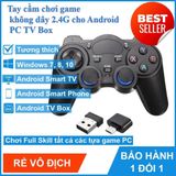  Tay cầm chơi game PC / Laptop / Điện Thoại / TV Android / TV Box - Tay cầm chơi game không dây USB Bluetooth 2.4G 