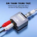  Bộ chuyển đổi âm thanh quang học Choseal kèm dây quang sang AV ra audio tiếng to - dc5155 