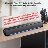  Loa Vi Tính Siêu Trầm SADA V-196 2022 có dải đèn led cao cấp thích hợp với cả tivi laptop điện thoại -DC4890 