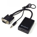  Bộ cáp chuyển đổi tín hiệu từ VGA sang HDMI có âm thanh dây cáp Micro USB FULL HD 1080P vga to hdmi 