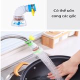  Đầu vòi lọc tăng áp 360 độ Có thể kéo dài tăng áp lực nước rửa chén bát có khóa cổ dê, cánh quạt 