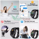  Đồng Hồ Thông Minh SMARTWATCH V8 - Cảm Ứng, Gắn Sim Và Thẻ Nhớ -dc3286 