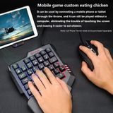  Bàn Phím Giả Cơ 1 Tay KUWEE Có LED chơi các game mobi Freefire, CF, liên quân,...siêu chất -DC4723 