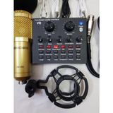  Combo bộ Mic/Micro Thu Âm Hát Karaoke,Livestream online cực hay( Trọn Bộ Souncard V8/Bm900 ) 