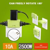  Ổ Cắm Điện Đa Năng  Phích cắm Chuyển Đổi Chia 3, Xoay 180 Độ 