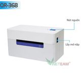  Máy In Mã Vạch Đơn Hàng Hóa Đơn Trên Các Sàn TMĐT QR-368 Máy In Nhiệt Không Cần Mực Mini Code Barcode 