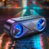  Loa bluetooth mini S6 cao cấp bass mạnh để bàn tích hợp công nghệ âm thanh stereo siêu trầm ấm 