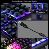 Bàn phím bán cơ chơi game 87 phím có đèn LED TS GK 10 chuyên dụng cho laptop / máy tính bàn -dc4788 