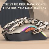  Chuột không dây XUNFOX XYH52 kết nối Bluetooth và 2.4G có đèn led 7 màu cực đẹp 