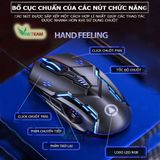  Chuột chơi game máy tính G5 led RGB- chuột Gaming thiết kế 6D, chỉnh được DPI, tương thích pc, laptop, máy bàn -dc4398 