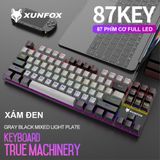  Bàn Phím Cơ Gaming Full Led Giá Rẻ K80 LED RGB TKL 87 Phím chơi game văn phòng có dây siêu đẹp 