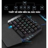  Bàn phím cơ 1 tay Technology K109 LED RGB swith blue chuyên game Pubg -DC3708 