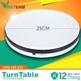  Bàn xoay 360 độ trưng bày sản phẩm,bàn quay điện chụp ảnh sản phẩm,làm bánh kem loại 25cm chịu lực 5kg -15kg -dc2145 