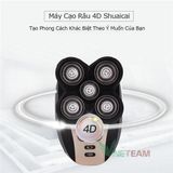  Máy Cạo Râu Trong Suốt Mini Bỏ Túi Đa Năng Chống Nước IPX7, 6 Lưỡi Dao Cạo, Dùng Sạc Type-C 