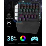  Bàn phím cơ 1 tay Technology K109 LED RGB swith blue chuyên game Pubg -DC3708 