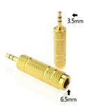  Jack chuyển đổi Âm thanh từ 3.5mm ra 65mm cao cấp chuyển âm từ Laptop/PC/Smartphone, Máy tính bảng ra Loa, Ampli -dc3124 