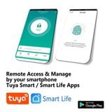  Khoá vân tay chống nước P70 sử dụng vân tay App mở khóa kèm 2 chìa khóa dự phòng -dc5103 