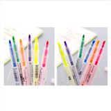  Set 6 Bút Dạ Quang Hai Đầu 2 màu highlight màu Pastel đánh dấu ghi chú, trang trí sổ tay HC628 -dc4946 