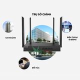  Bộ phát WIFI Tenda W18e GIGABIT ac1200Mps mạng doanh nghiệp 80 user - vùng phủ sóng -DC4016 