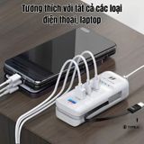  Bộ Sạc Nhanh 66W Đa Năng 5 Trong 1 Tự Động Ngắt Bảo Vệ Thiết Bị, Sạc 5 Thiết Bị 