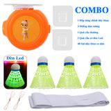  Bộ luyện tập cầu lông trong nhà, ngoài trời, tự động đàn hồi tặng 40 dây thun 