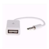  USB chuyển đổi rắc 3.5 thành audio màu trắng - dc2615 