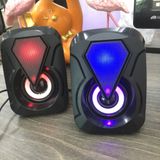  Loa Máy tính Mini 2.0 1053 Loa vi tính mini LED RGB có dây để bàn cao cấp siêu bass cao cấp giá rẻ 