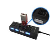  Hub chia cổng USB thành 4 tốc độ cao tiện dụngcó công tắc chuẩn 2.0 