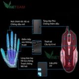  Chuột led quang máy tính chuyên chơi Game Có Dây 6 Nút 2400 DPI LOL cho Gamer -dc2182 