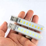  Thanh đèn LED mini 3 bóng, 8 bóng siêu sáng cổng cắm USB thích hợp để bàn học, đọc sách đầu giường 
