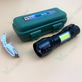  Full Hộp Đèn Pin MINI Siêu Sáng Cao Cấp Có Zoom Xa Gần -dc4666 