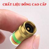  Bộ 4 van xe cảnh báo áp suất lốp xe ô tô xe máy lõi đồng cao cấp Nắp van cảm biến báo áp suất lốp 