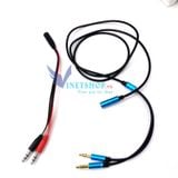  CÁP GỘP AUDIO VÀ MICRO 2 JACK 3.5MM CHÂN CẮM SANG 1 JACK 3.5MM 
