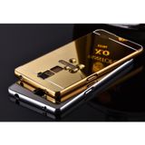  (THANH LÝ)Ốp lưng Mica mạ gương viền nhôm Oppo R7 plus (Vàng) -DC852 