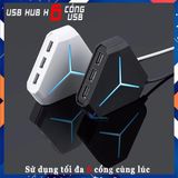  Bộ Chia USB 6 Cổng Dài 1m, USB Hub 2.0 Tiện Dụng Hình Lục Giác Có Đèn LED Báo Hiệu Kèm Ảnh Thật -dc3923 
