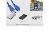  Cáp USB 3.0 AM-MicroBM 50cM dùng cho HDD Box (Xanh) -DC1428 