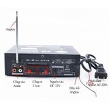  Bộ Ampli Mini Blutooth sử dụng nguồn AC 220v hoặc DC 12V tích hợp 2 cổng MIC BT-298A -dc2876 