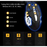  [RẺ VÔ ĐỊCH] Chuột Gaming FREE WOLF V5 led 7 màu cực đẹp chuyên game, dây siêu bền -dc2220 