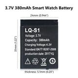  Pin đồng hồ thông minh DZ09,X6,A1, A8L, A8Li, GM08, Apwatch, GM08, A9L, W88 380Mah -dc2521 