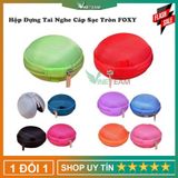  Hộp đựng tai nghe cáp sạc tròn Foxy Kiểu Dáng Tròn Nhỏ Nhắn – Chất liệu cao cấp -TX57 
