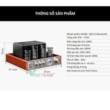  Ampli đèn Nobsound MS10D MKII có Bluetooth - Input cổng quang Optical - Coaxial và Sub - JAout CK TẶNG CÁP AV -DC4595 
