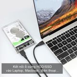  Cáp USB type C sang Micro B tốc độ truyền dữ liệu nhanh dài 2m -dc4803 