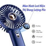 Quạt Cầm Tay Mini Di Động Siêu Khỏe Pin Trâu 4-6h , Quạt Tích Điện Chạy cực êm Có Cổng Sạc -dc5046 
