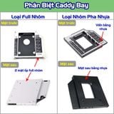  Caddy Bay chuẩn SATA dùng để lắp thêm 1 ổ cứng / SSD thay vào vị trí của ổ DVD 02015 
